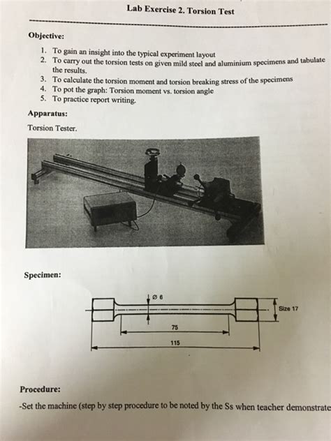 torsion test lab report conclusion chegg|metal torsion test lab report.